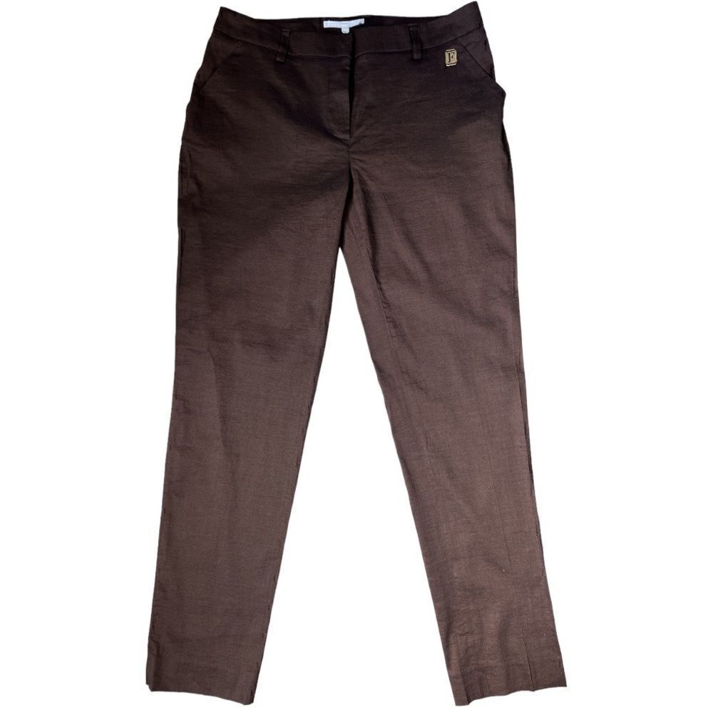 GF FERRE Milano Trouser Woman Pants Elegant In Brown Size L